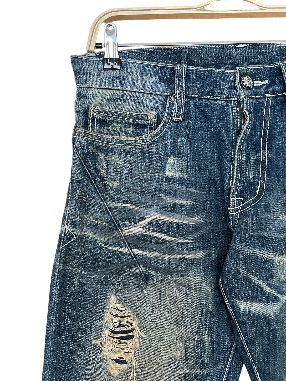 If Six Was Nine × Japanese Brand Vintage Japanese Brand Urban Craft Ripped Jeans 1990s Size US 32 / EU 48 - 3 Thumbnail