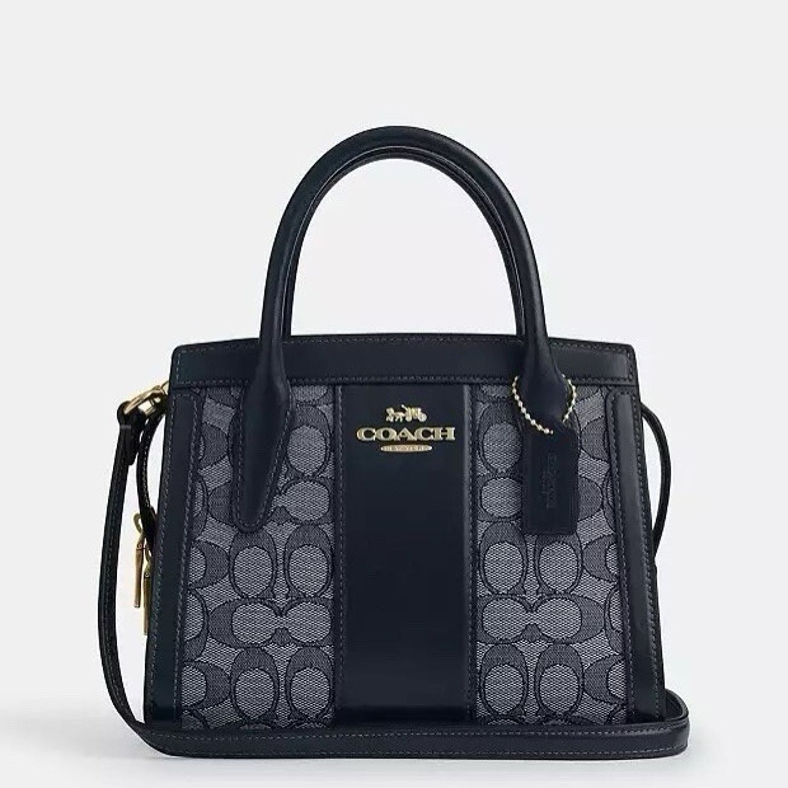 Coach NWT Coach Andrea Carryall Bag Signature Navy/Midnight CT766 Size ONE SIZE - 5 Thumbnail