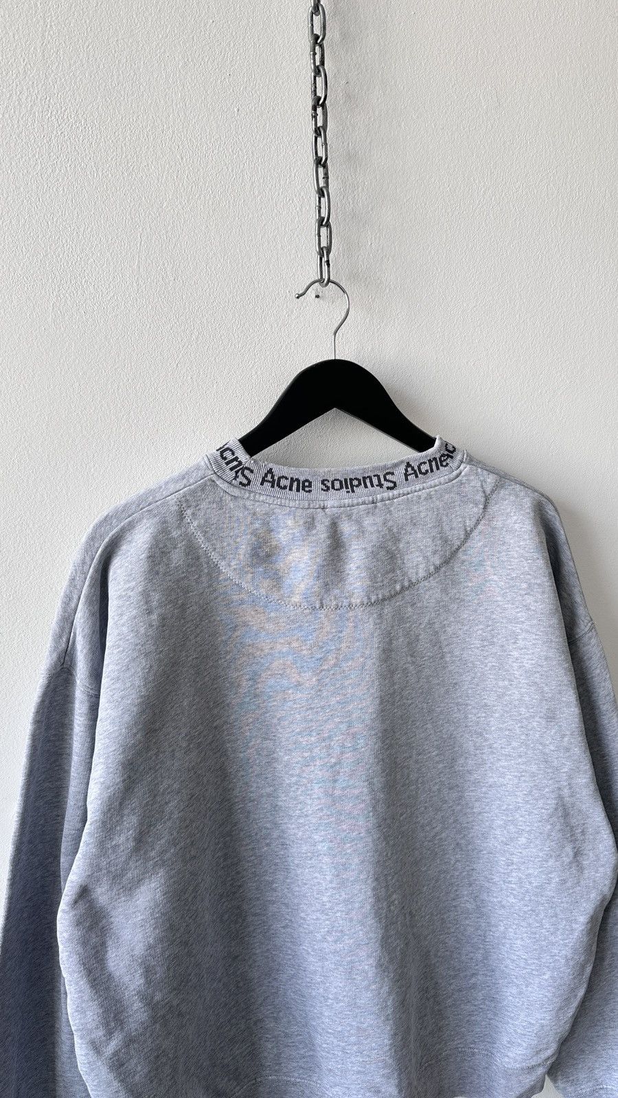 Acne Studios Acne Studios Flogho Logo Boxy Fit Grey Sweatshirt Oversized Size US L / EU 52-54 / 3 - 9 Thumbnail