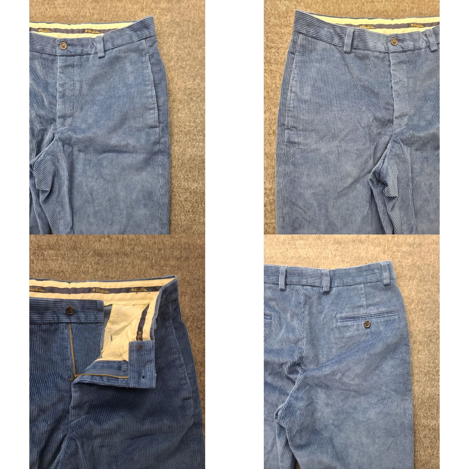 Brooks Brothers Brooks Brothers Hudson Corduroy Pants Mens 32x30 Regular Fit Straight Leg Blue Size US 34 / EU 50 - 8 Thumbnail