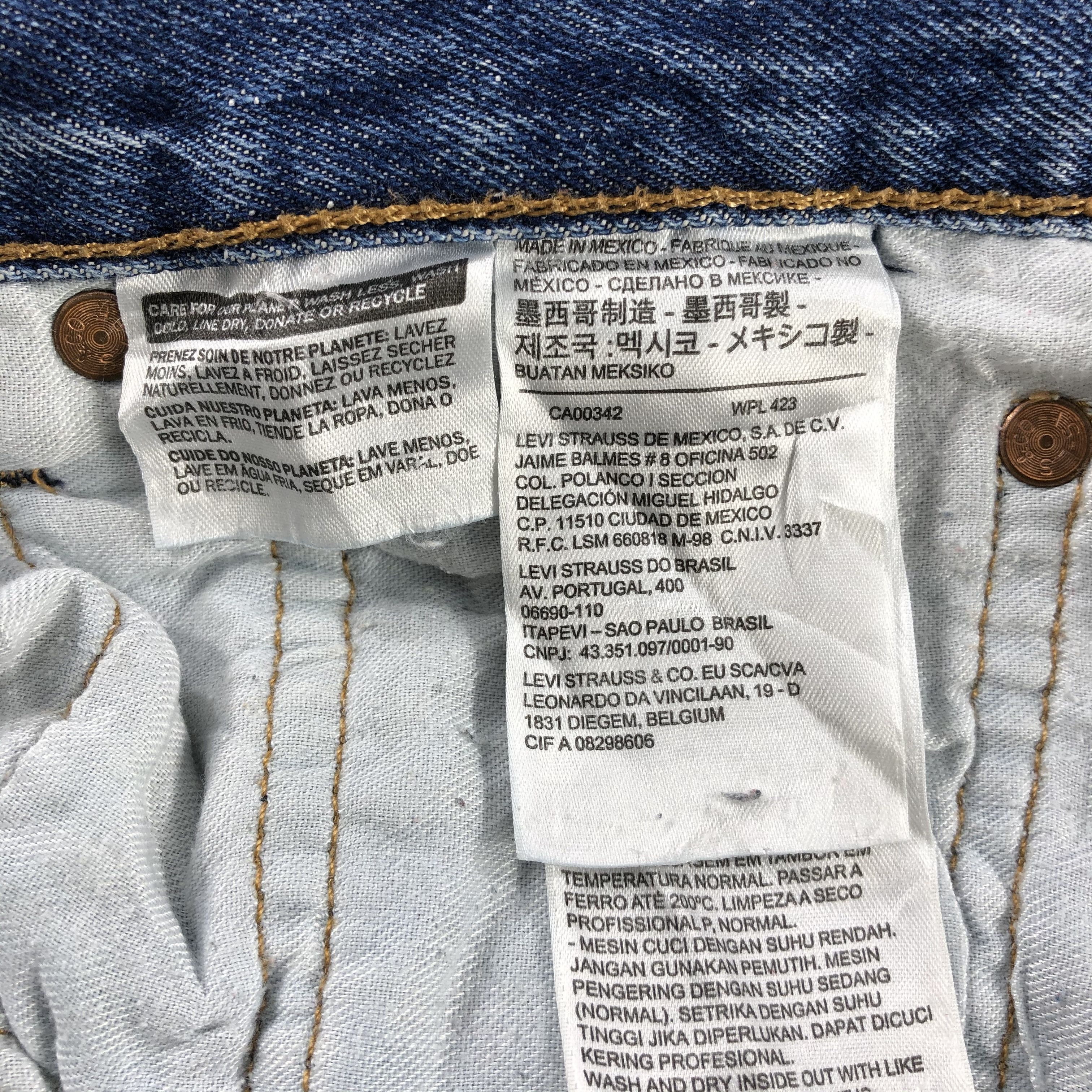 Levi's Vintage Blue Wash Levis 501 Jeans-JM3098 Size US 34 / EU 50 - 13 Thumbnail
