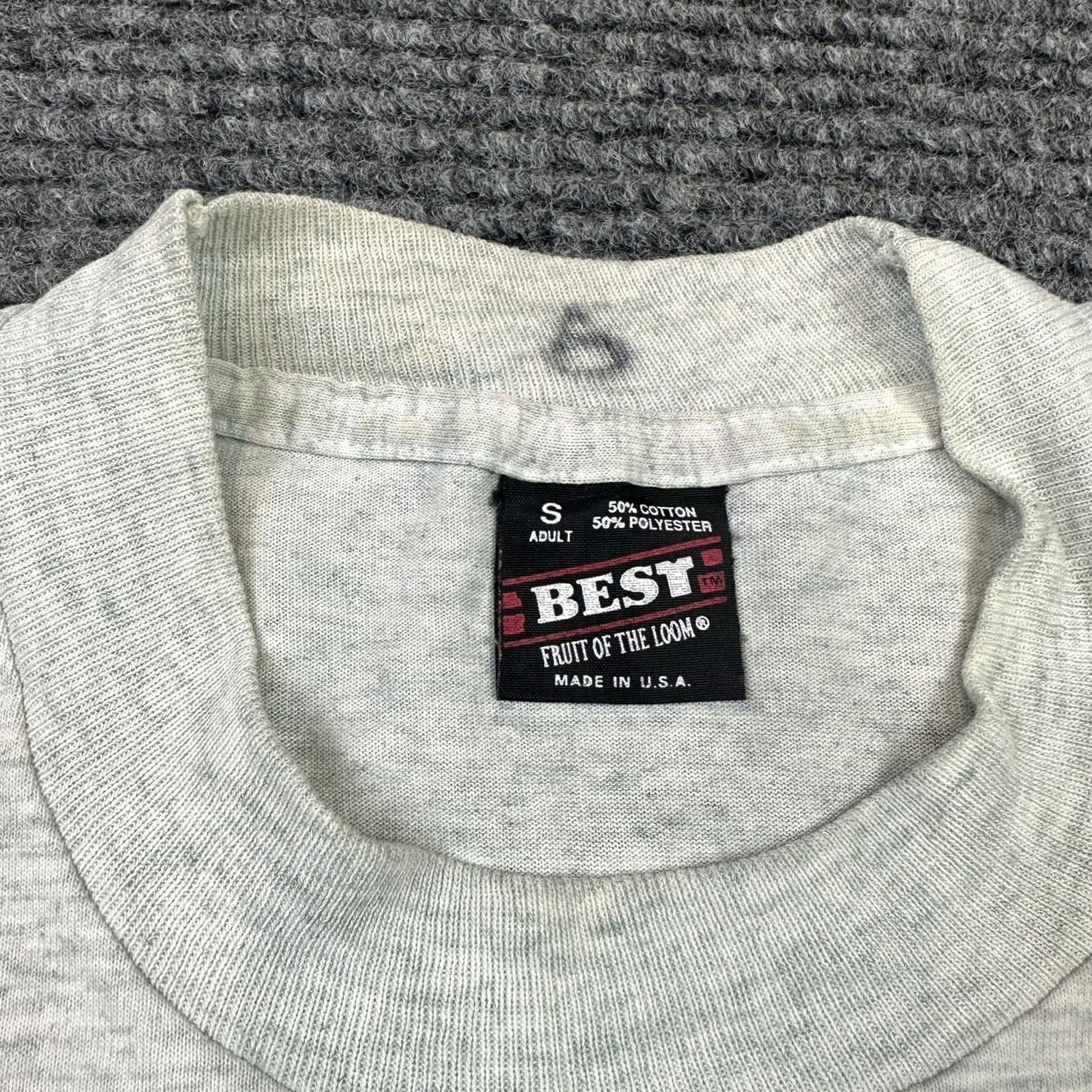 Fruit Of The Loom VINTAGE 90s T Shirt Fruit of the Loom Robbinsdale Whiz Bang Days Single Stitch Gray Cotton Polyester Size US S / EU 44-46 / 1 - 2 Thumbnail