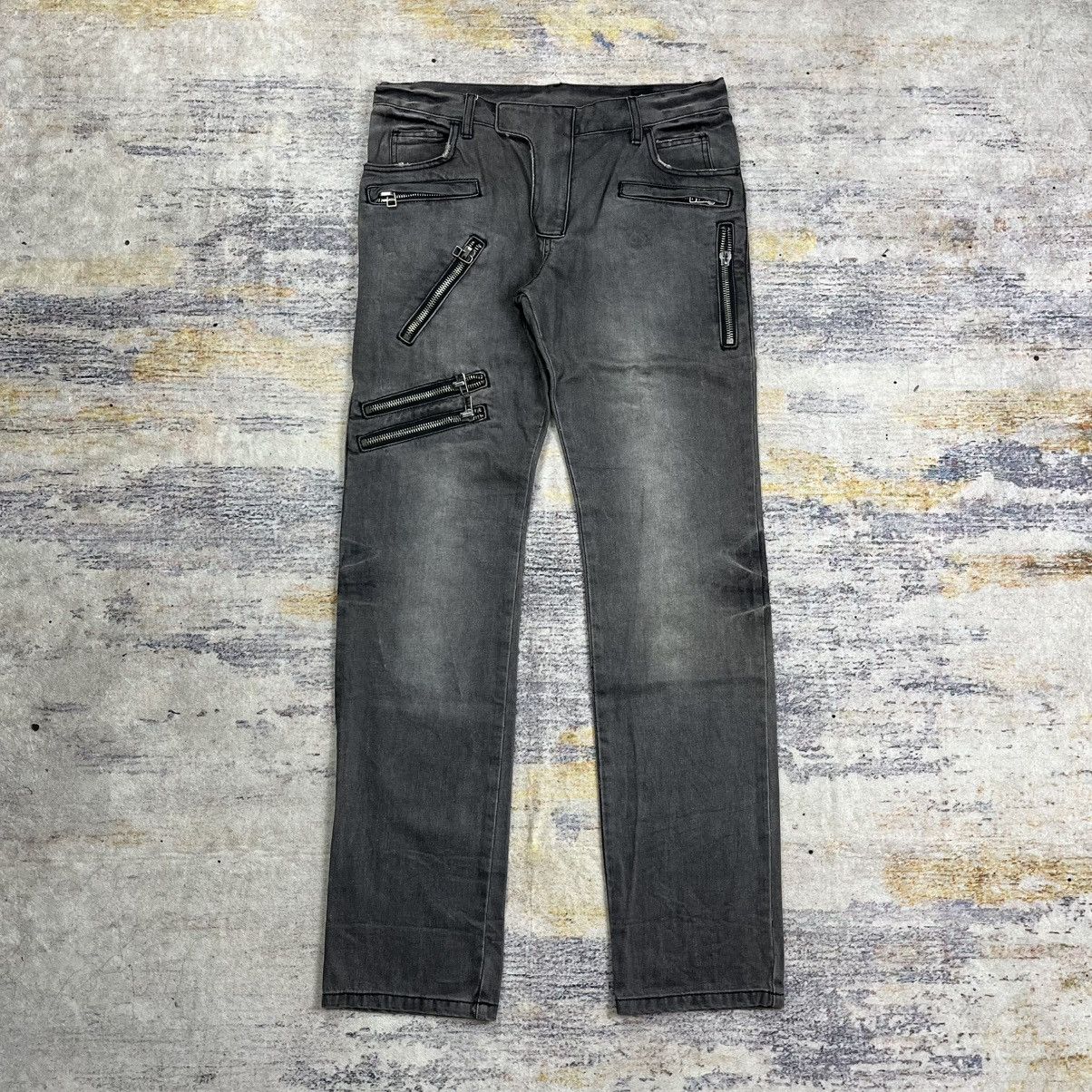 semanticdesign Semantic design multi zipper bikers jeans vkei style Size US 34 / EU 50 - 1 Thumbnail