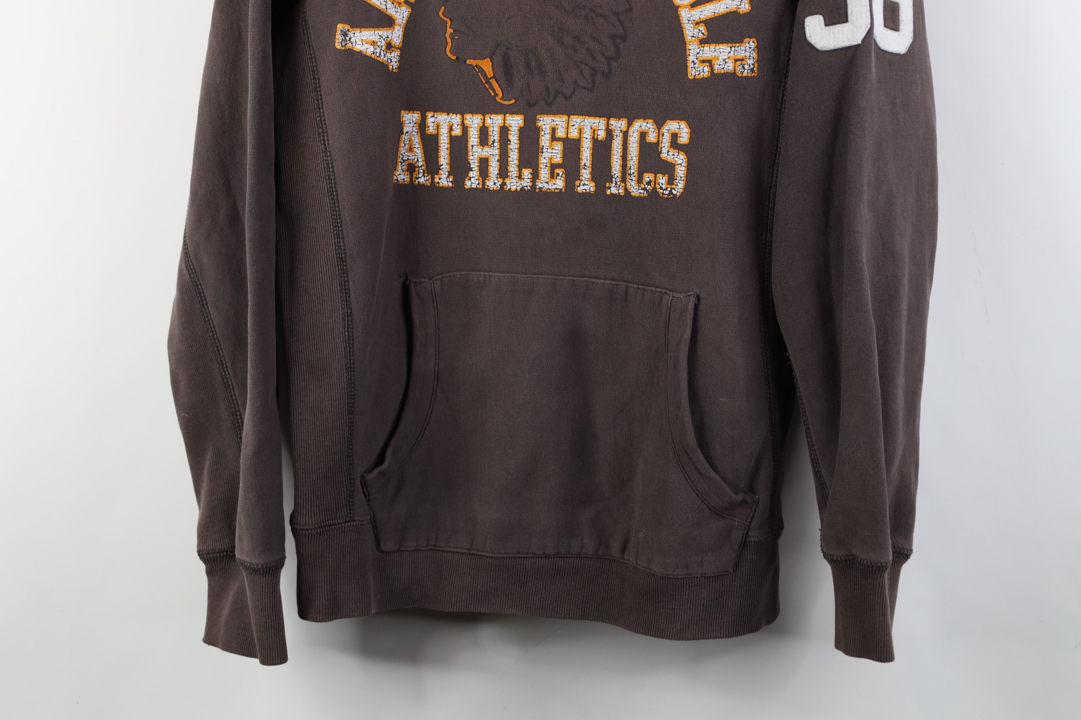 American Eagle Outfitters Vintage 90s Y2K American Eagle Head Hoodie Sweatshirt Brown Size US XS / EU 42 / 0 - 3 Thumbnail