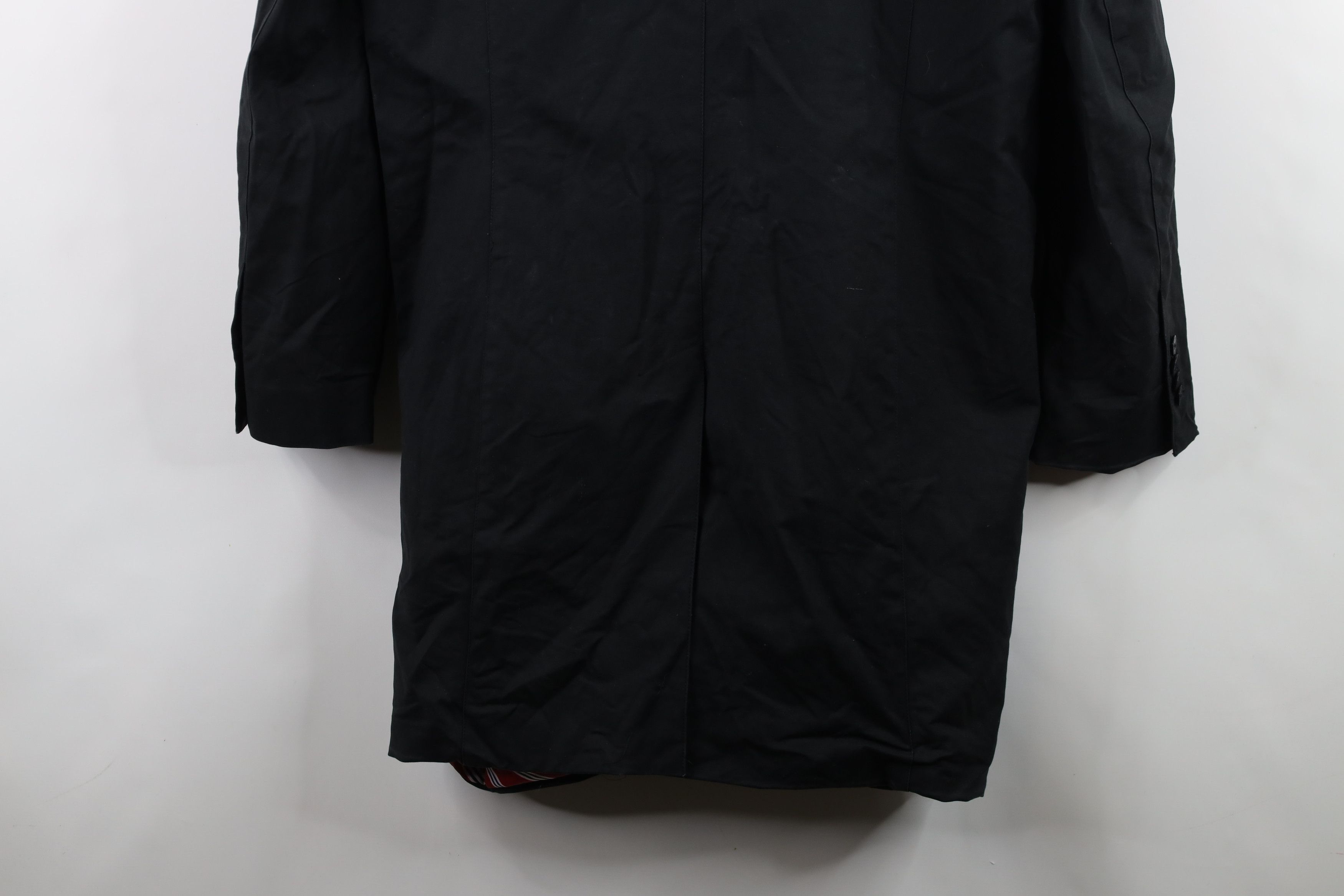 Brooks Brothers × Vintage Brooks Brothers Lined Full Button Trench Coat Jacket Black Size XL / US 12-14 / IT 48-50 - 16 Thumbnail