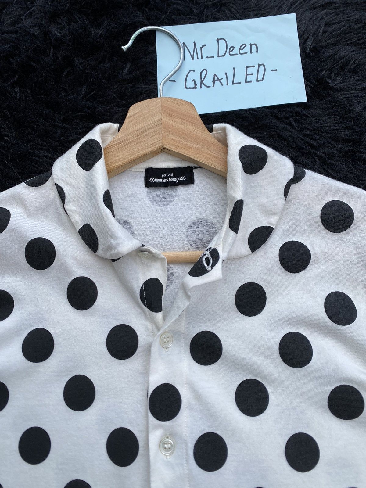 Comme des Garcons Rare tricot Comme Des Garcons CDG AD2006 Polka Dots Shirt Size S / US 4 / IT 40 - 6 Thumbnail