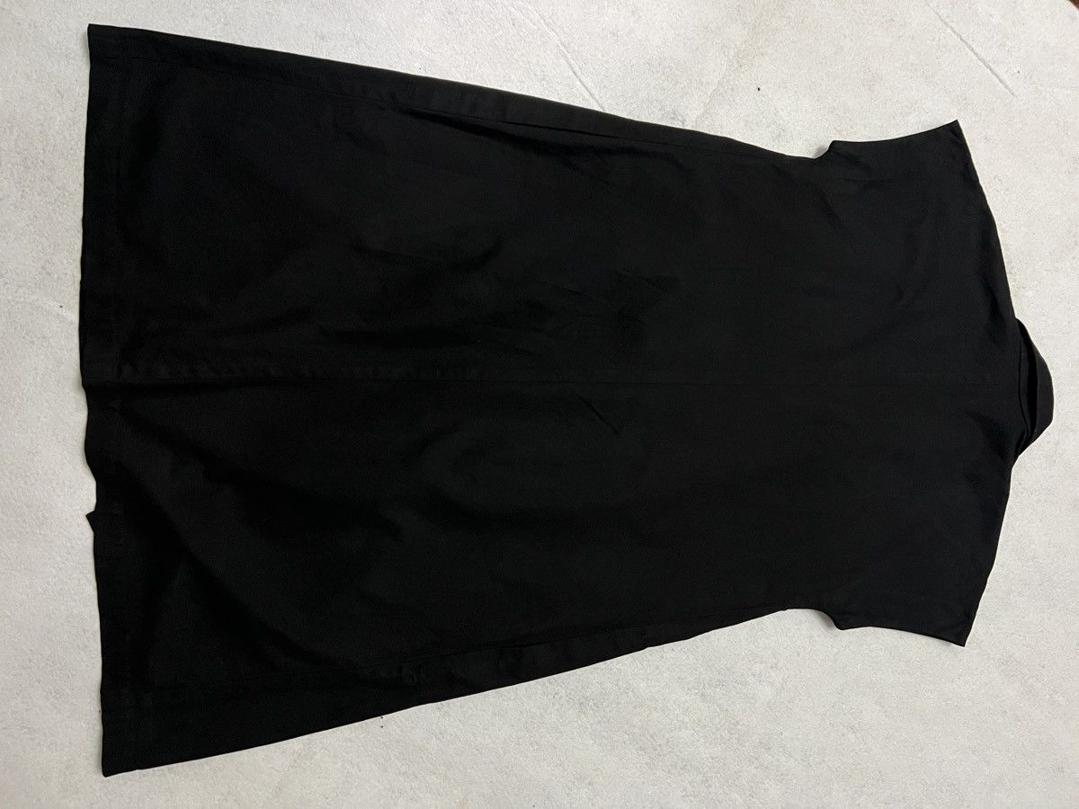 Hermes 539. Hermès Black Wrap Midi Dress with Gold Ring Belt Size 42S - 3 Thumbnail