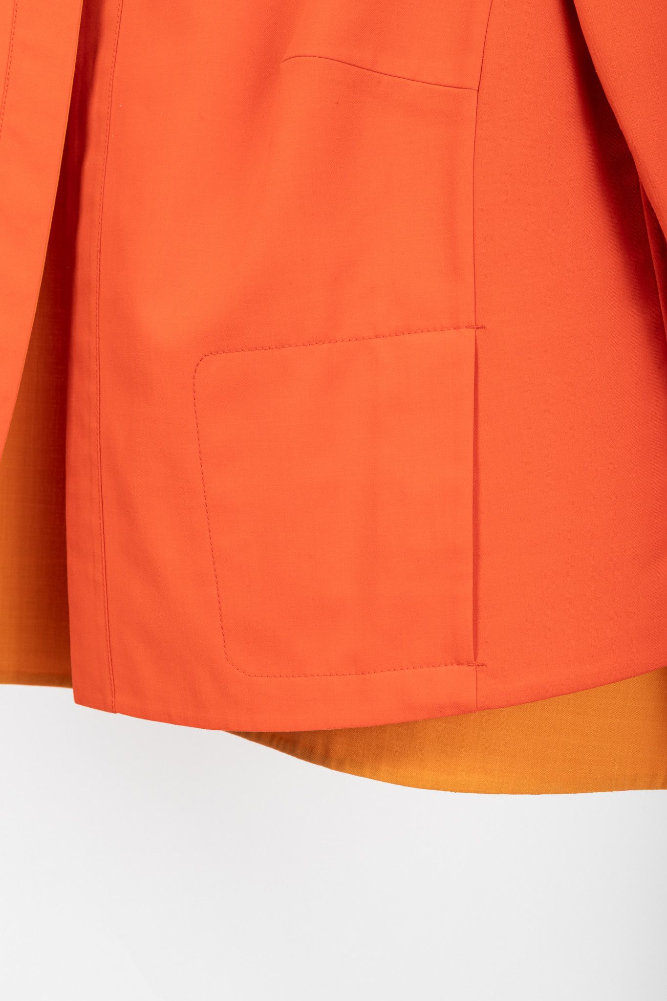 Akris Akris Reversible Firecracker Orange Cotton Trapeze Jacket Size XL / US 12-14 / IT 48-50 - 11 Thumbnail