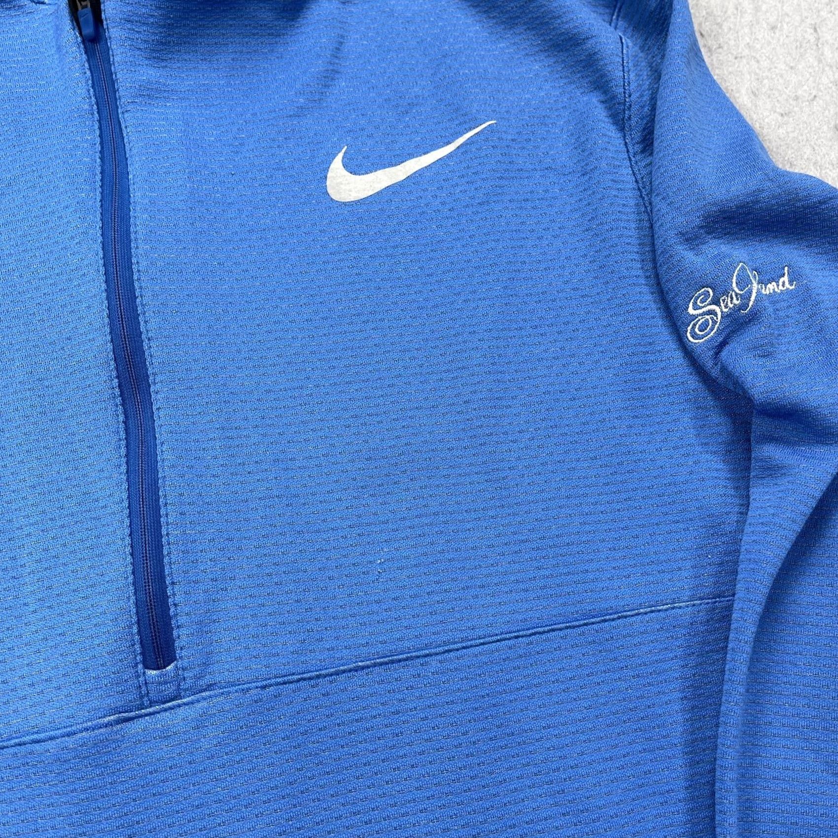 Nike Nike Golf Jacket Mens L Blue Aeroreact 1/4 Zip Pullover Nike Dri-Fit Sports Weatherwear Size US L / EU 52-54 / 3 - 4 Thumbnail