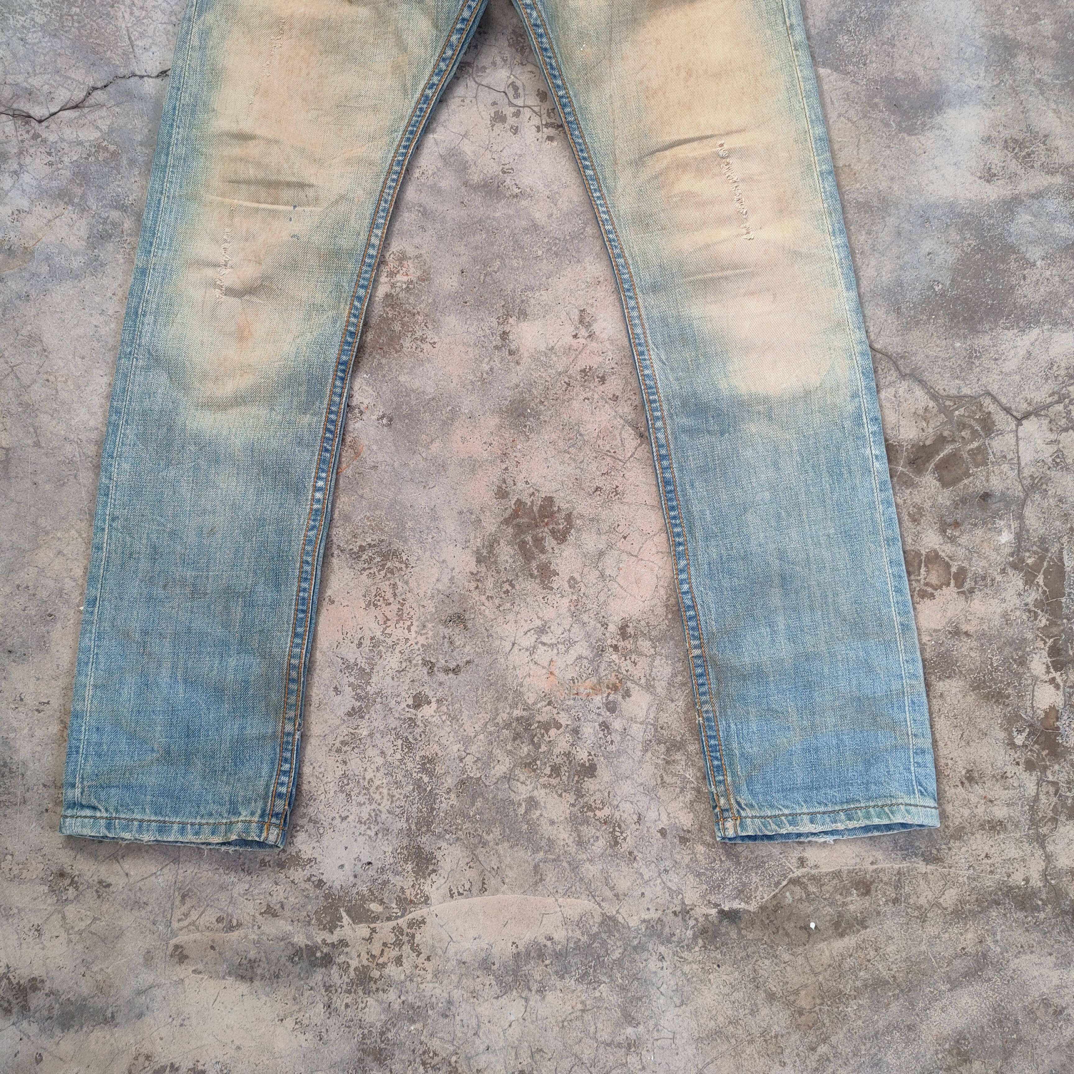 Diesel VINTAGE RUSTY DIESEL DISTRESSED JEAN DENIM PANTS Size US 29 - 5 Thumbnail