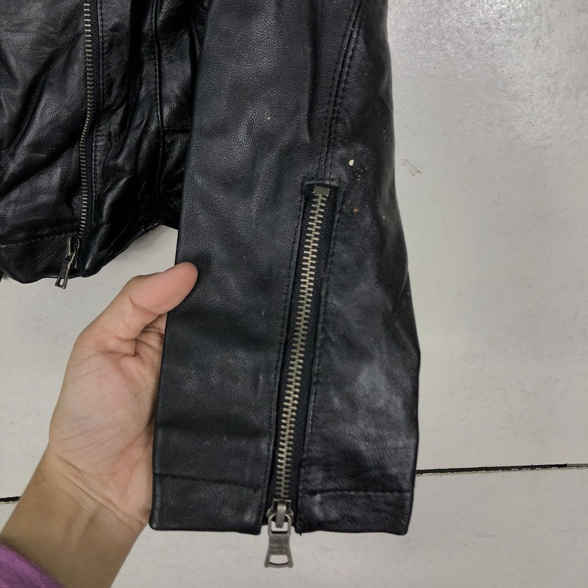 Japanese Brand 📌VINTAGE CROPPED LEATHER JACKET BANANA REPUBLIC JAPAN Size M / US 6-8 / IT 42-44 - 10 Thumbnail