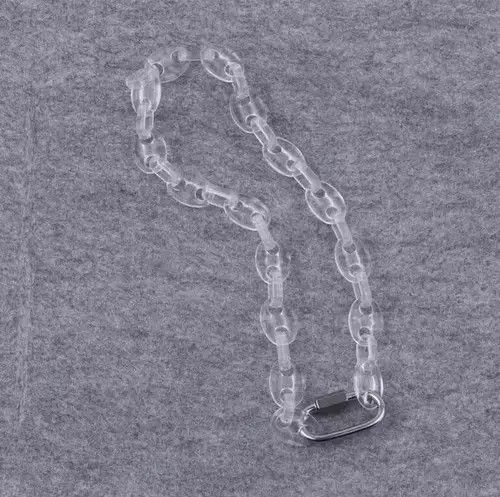 Jewelry Transparent Chain Lock Necklace Size ONE SIZE - 1 Thumbnail