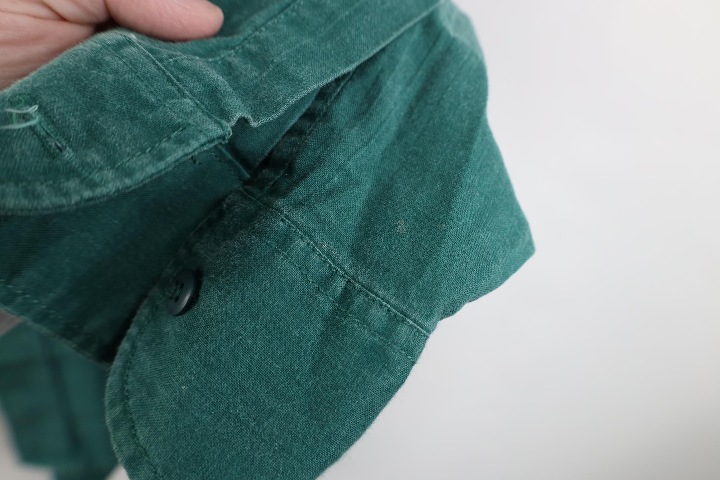 UNIONBAY Vintage 90s Unionbay Stonewash Baggy Surf Button Shirt Green Size US S / EU 44-46 / 1 - 12 Thumbnail