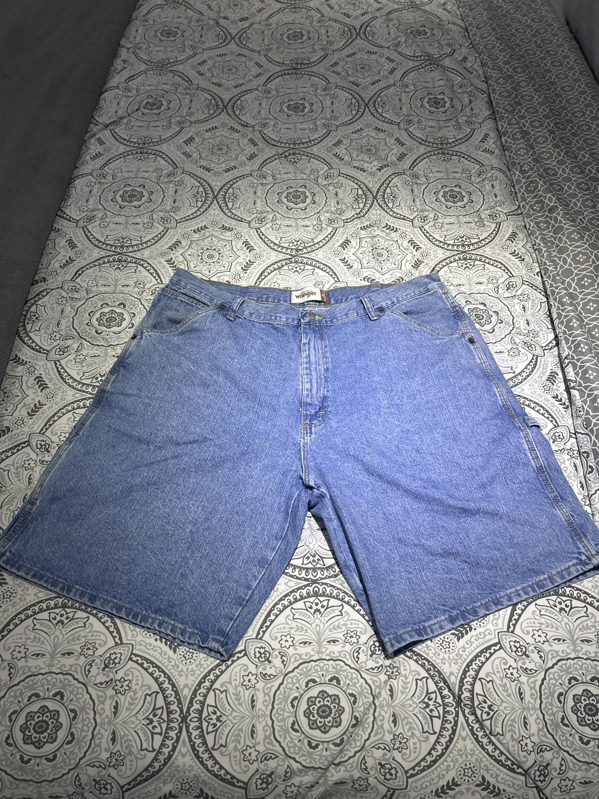 Vintage × Wrangler Wrangler Carpenter Jorts Size US 38 / EU 54 - 1 Thumbnail