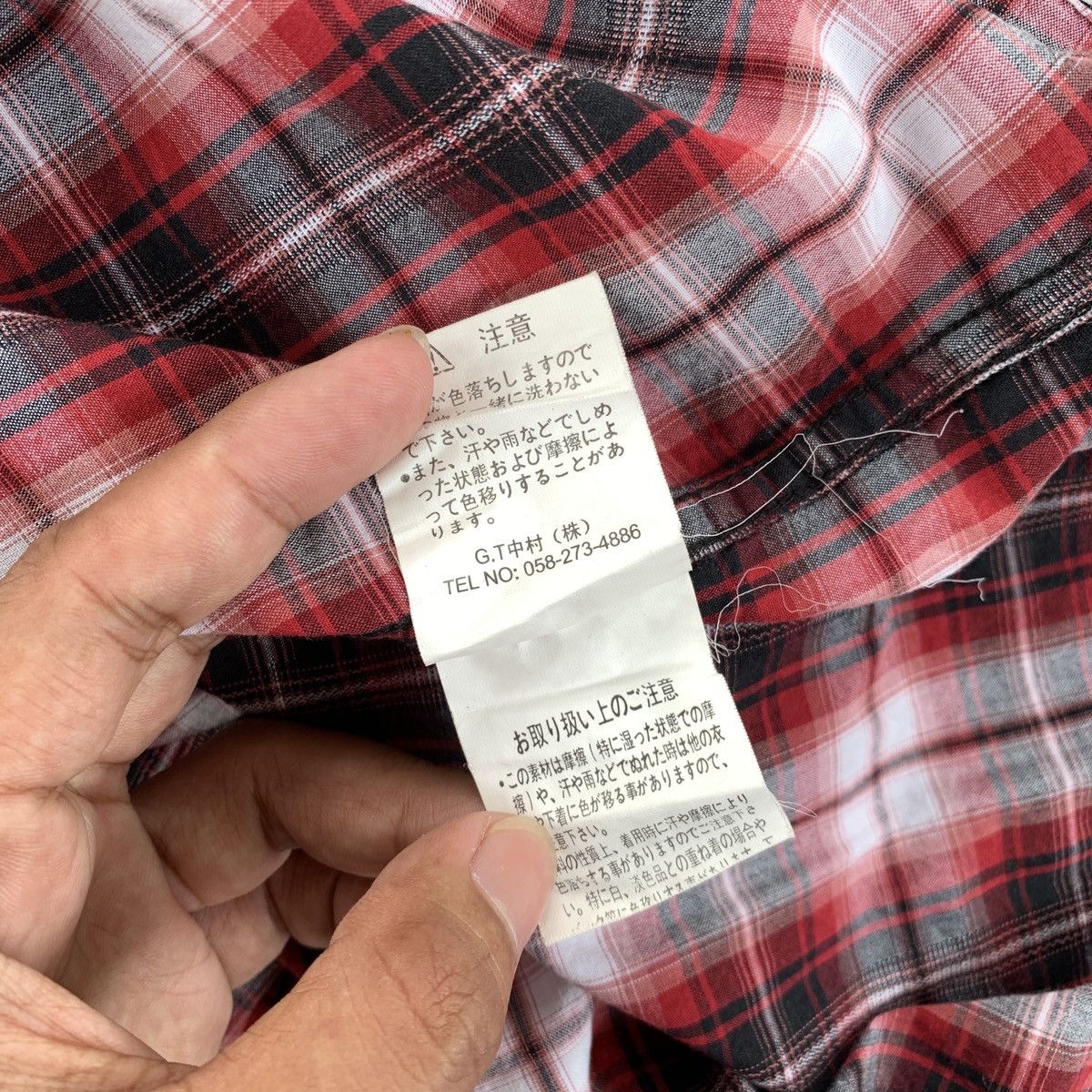 In The Attic In The Attic Plaid Gothic Punk VKei Style Shirt Size US M / EU 48-50 / 2 - 6 Thumbnail
