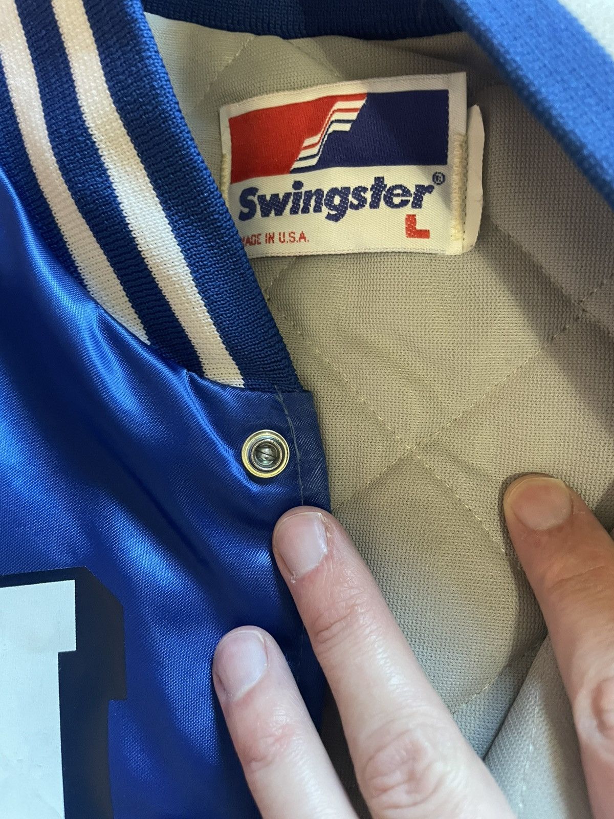 Swingster Ncaa Duke blue devils university Swingster satin bomber Size US L / EU 52-54 / 3 - 4 Thumbnail