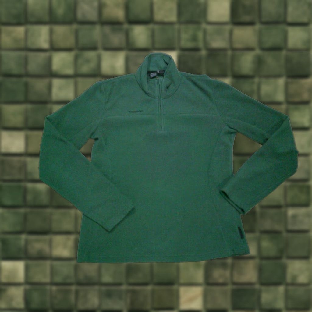 Rossignol Rossingnol Pullover Fleece Womens XL Green 1/4 Zip Ski Hiking Jacket (Regular) Size XL / US 12-14 / IT 48-50 - 1 Thumbnail