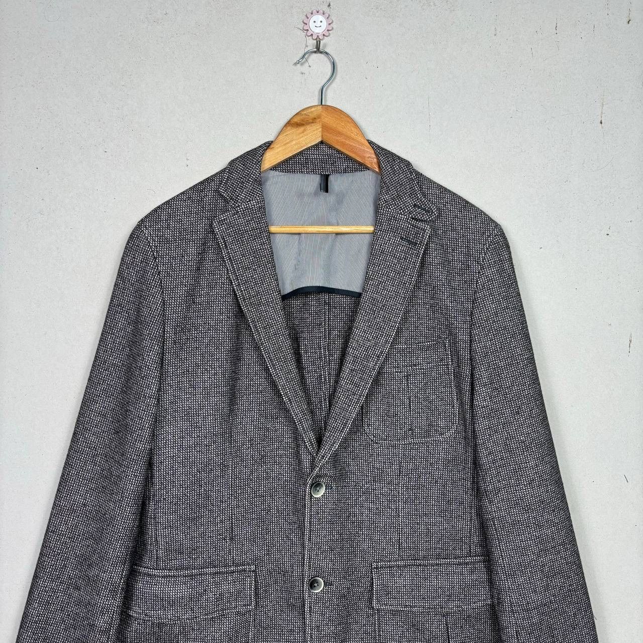 Hugo Boss Hugo Boss Slim Fit Blazer Jacket Gray Wool Blend Size 50S - 4 Thumbnail