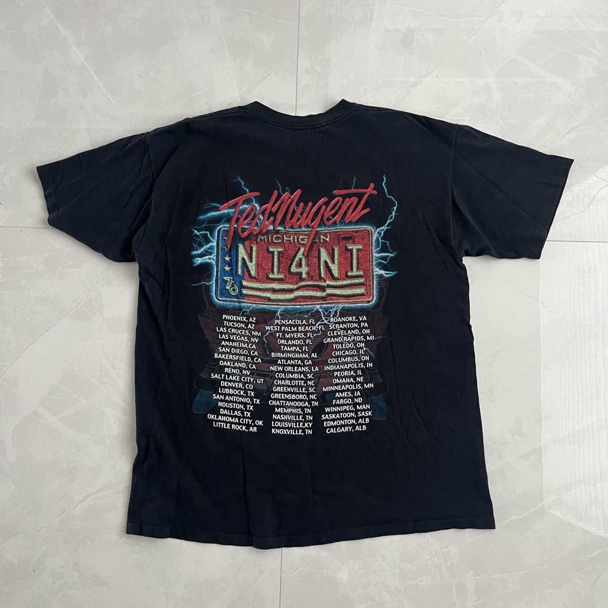 Vintage Ted Nugent Tour Size US XL / EU 56 / 4 - 3 Thumbnail