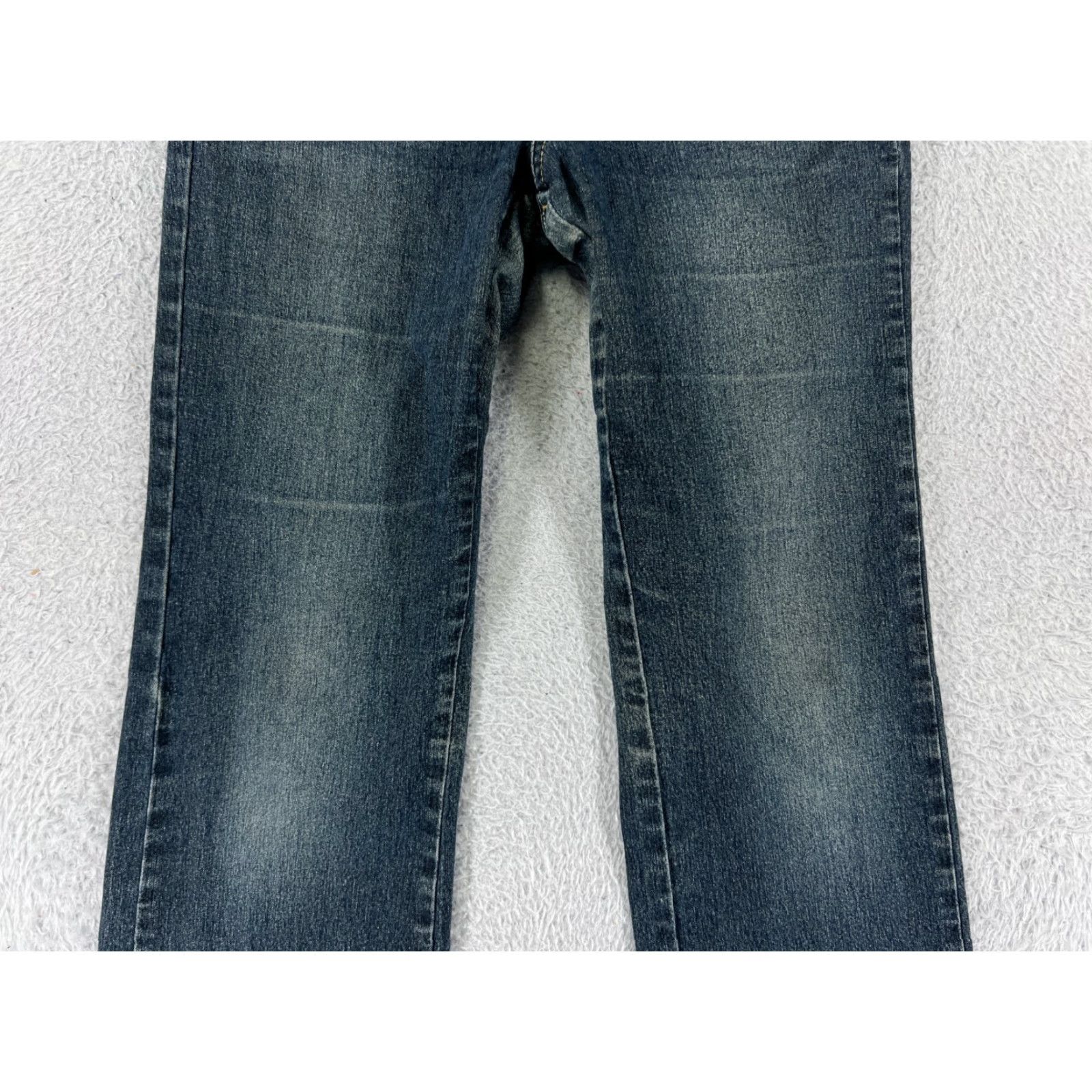 Vintage Xica Jeans Womens 9 Blue Denim Straight Leg Cotton Blend Mid Rise Stretch Pants/Jeans Size 30" / US 8 / IT 44 - 6 Thumbnail