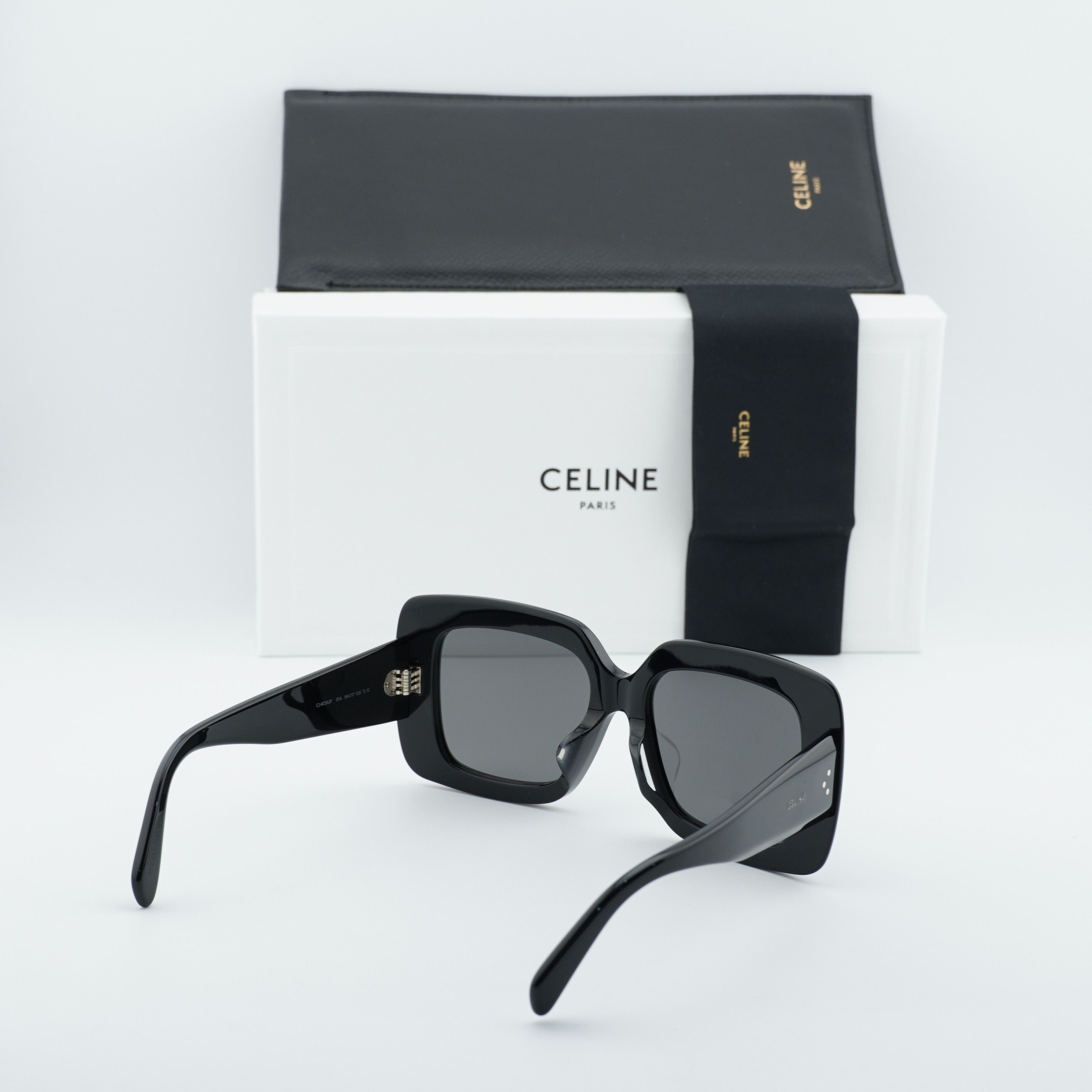 Celine Celine CL40263F 01A Sunglasses Black Square Frame Size ONE SIZE - 10 Thumbnail