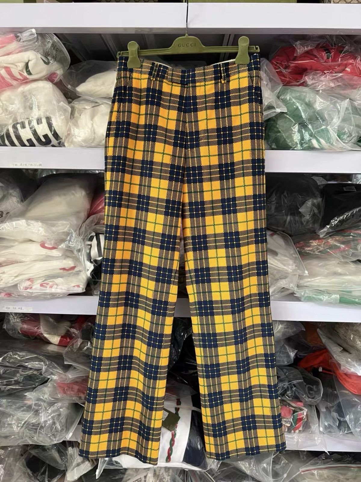Gucci Gucci Straight-Leg Checked Tartan Cotton Trousers 44 Size US 44 / EU 60 - 4 Thumbnail