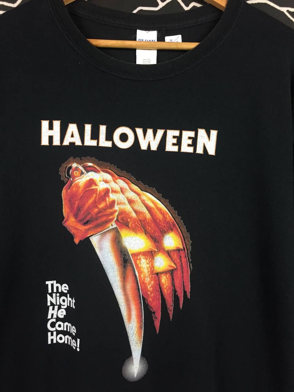 Vintage Halloween The Night He Came Home Movie Tee Size US XXL / EU 58 / 5 - 3 Thumbnail