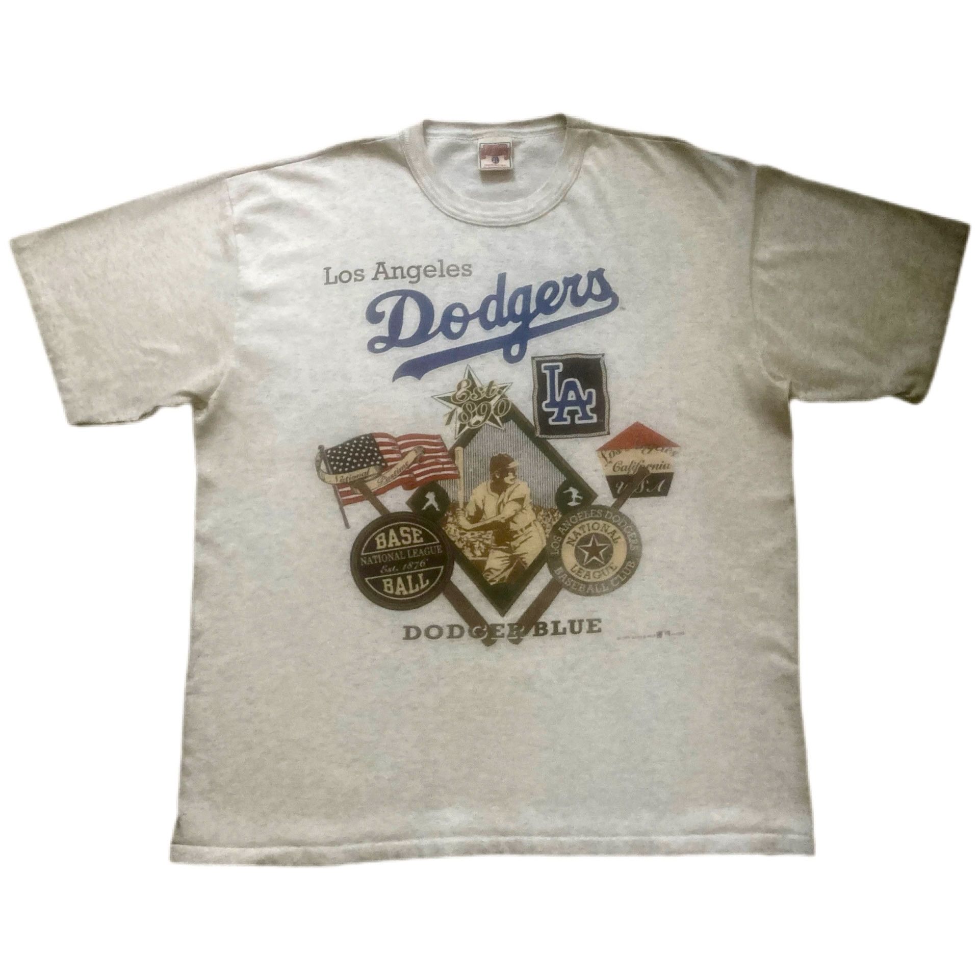 MLB Vintage LA Dodgers MLB Baseball Single Stitch T-Shirt XL Size US XL / EU 56 / 4 - 1 Thumbnail