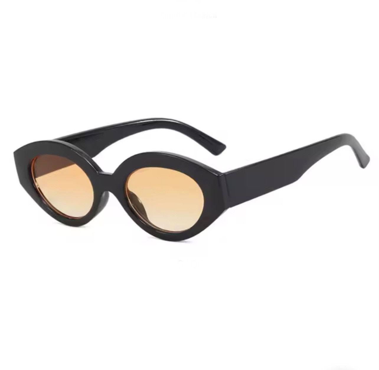 Other Retro Cat Eye Sunglasses Black Frame Brown Lens Y2K Women Size ONE SIZE - 3 Thumbnail