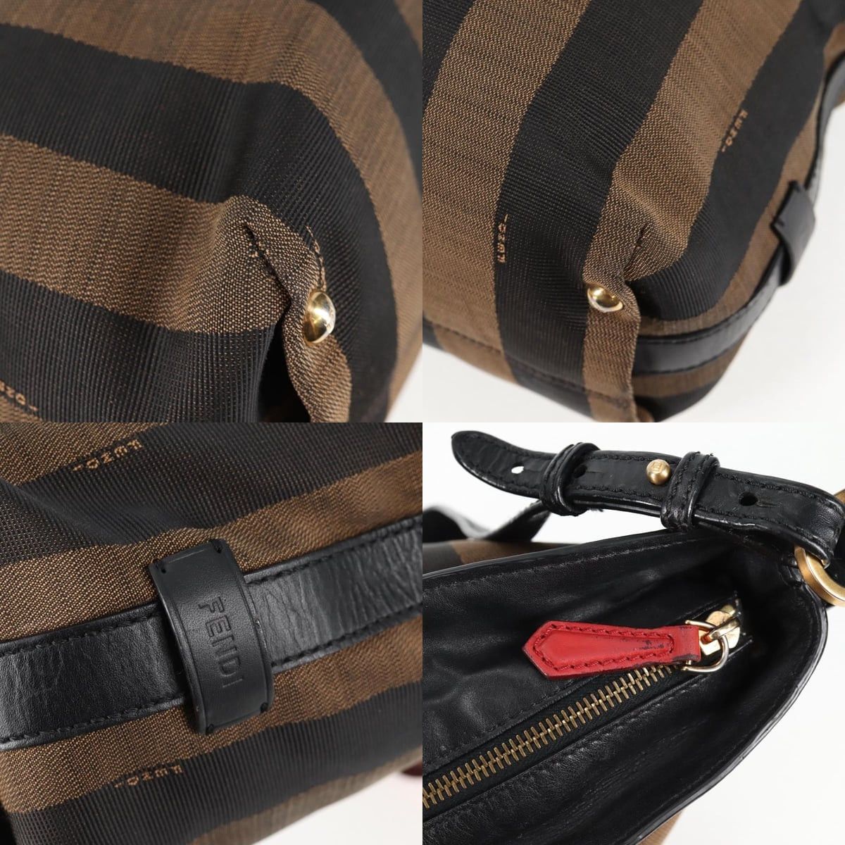 Fendi FENDI Pecan Canvas Backpack Brown Black Size ONE SIZE - 11 Thumbnail