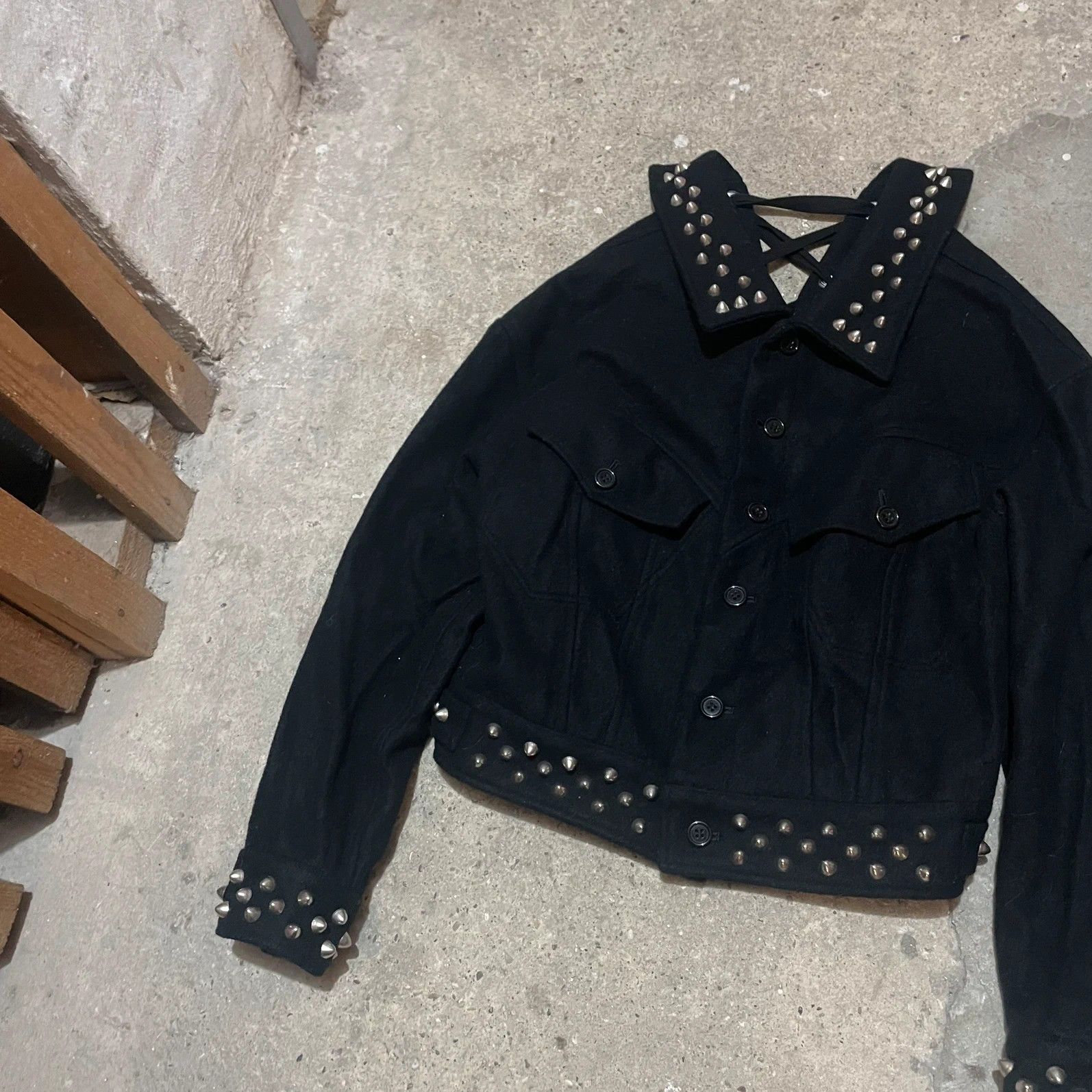 Limi feu (Yohji Yamamoto ) spike wool jacket