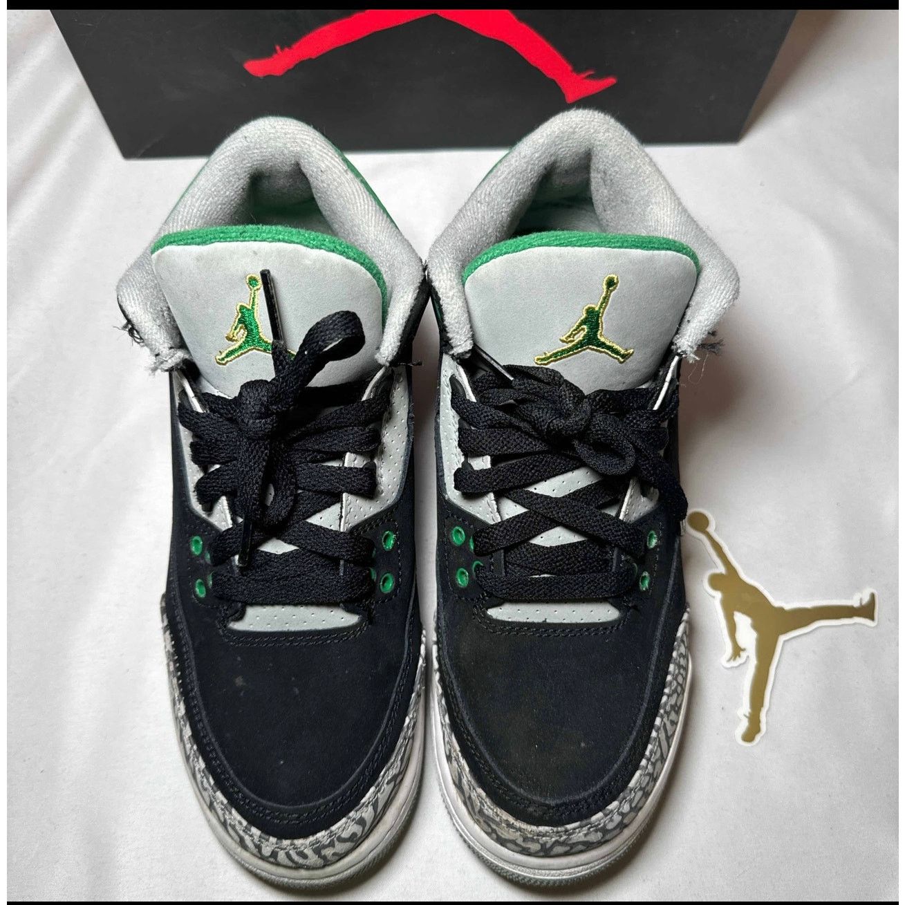 Jordan Brand × Nike Size 6 - Nike Air Jordan 3 Retro GS Pine Green Men's Shoes Size US 6 / EU 39 - 4 Thumbnail