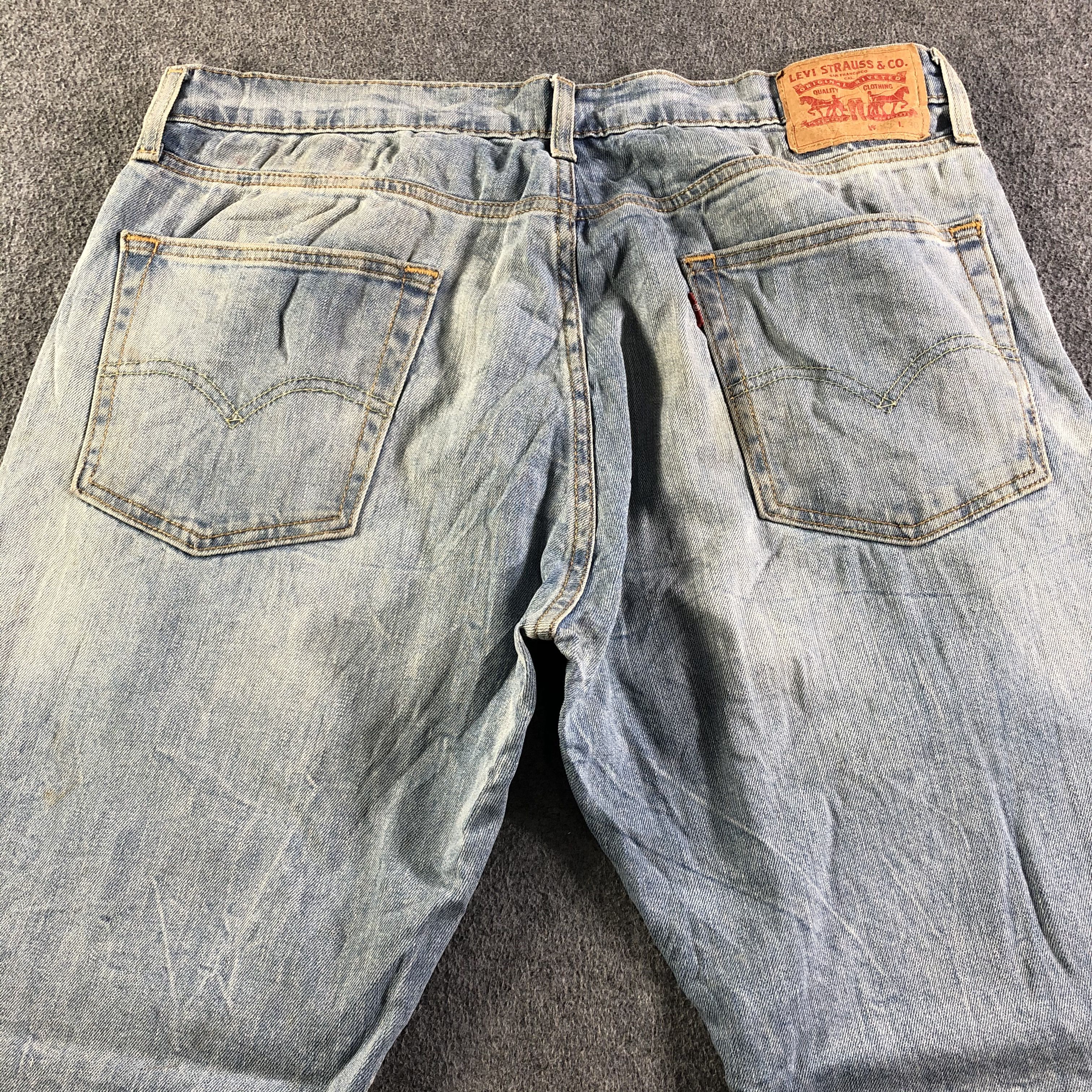 Levi's Vintage Light Wash Levis 513 Jeans-J4280 Size US 35 - 4 Thumbnail