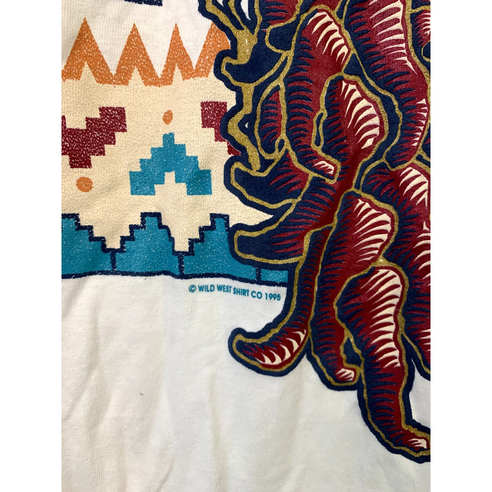Jerzees Vintage New Mexico Shirt Santa Fe Red Chili Print White Tee Size US L / EU 52-54 / 3 - 5 Thumbnail