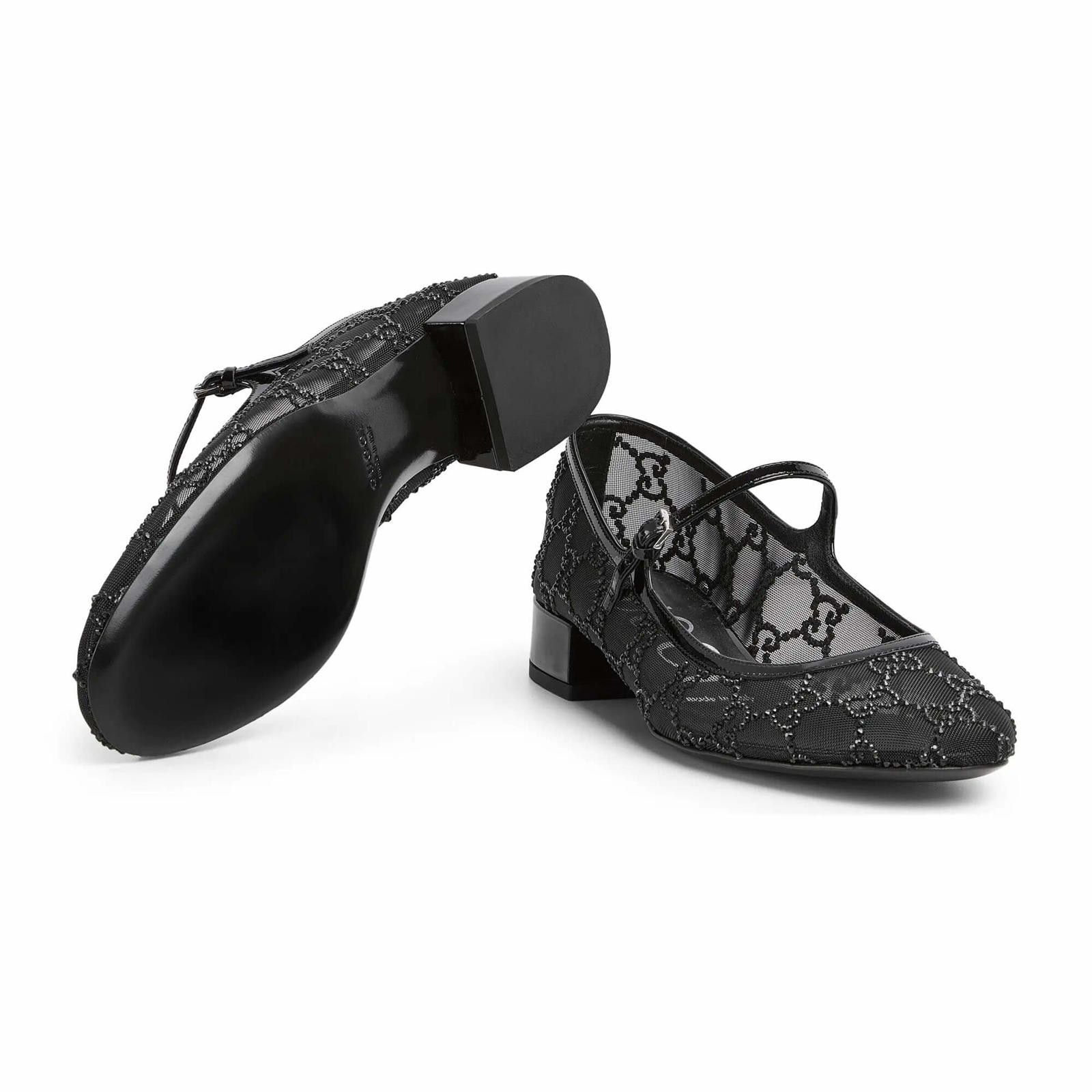 Gucci Gucci GG Crystal Ballet Flats Size US 7.5 / IT 37.5 - 3 Thumbnail