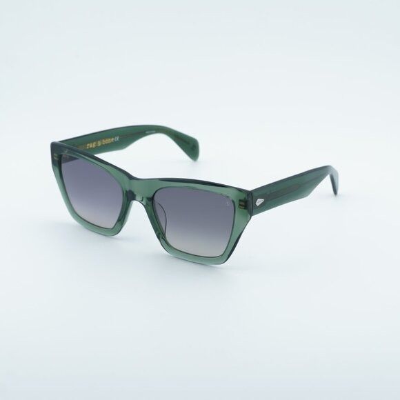 Rag & Bone Rag & Bone RNB1046/G/S 01ED PR Sunglasses Green Square Frame Size ONE SIZE - 7 Thumbnail