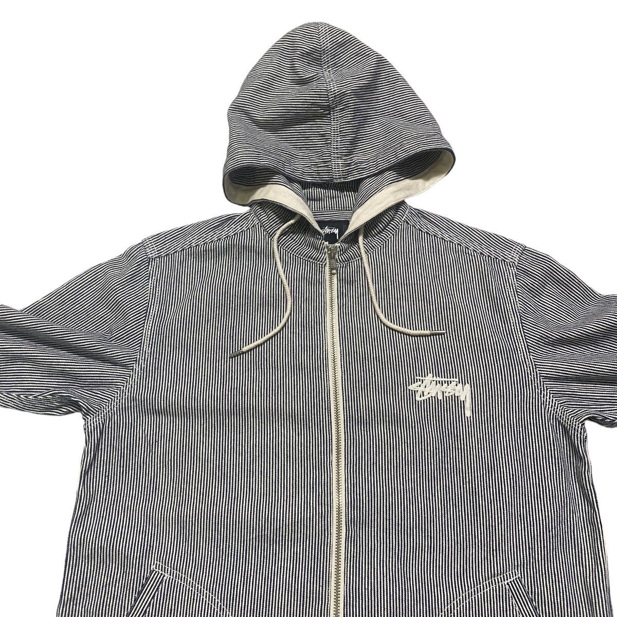 Stussy Stussy Hickory Work Shirt Hooded Embroidery Size US M / EU 48-50 / 2 - 3 Thumbnail