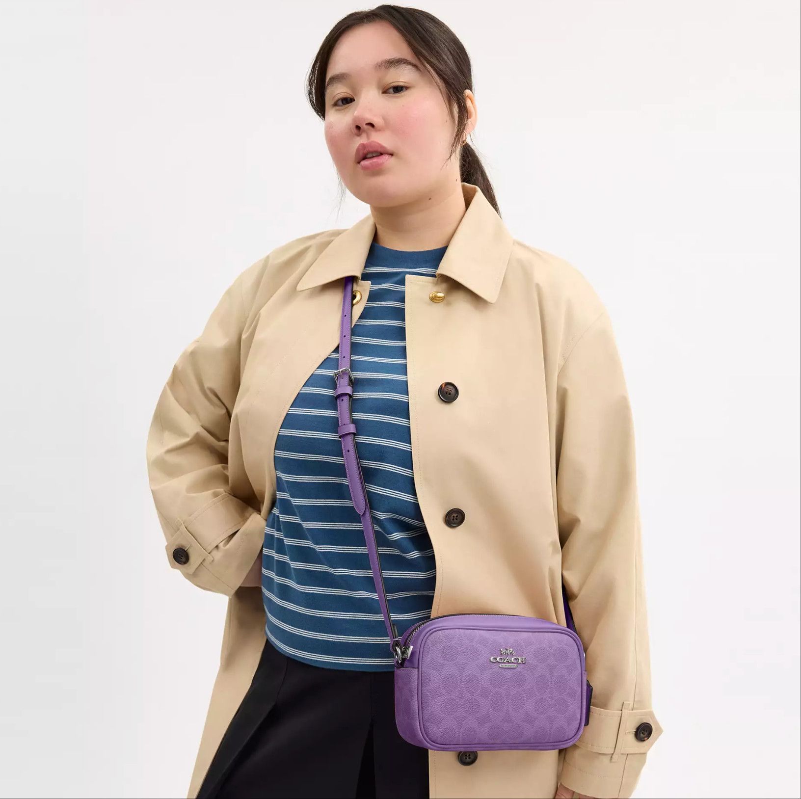 Coach Mini Jamie Camera Bag In Signature Canvas CY752 Size ONE SIZE - 7 Thumbnail