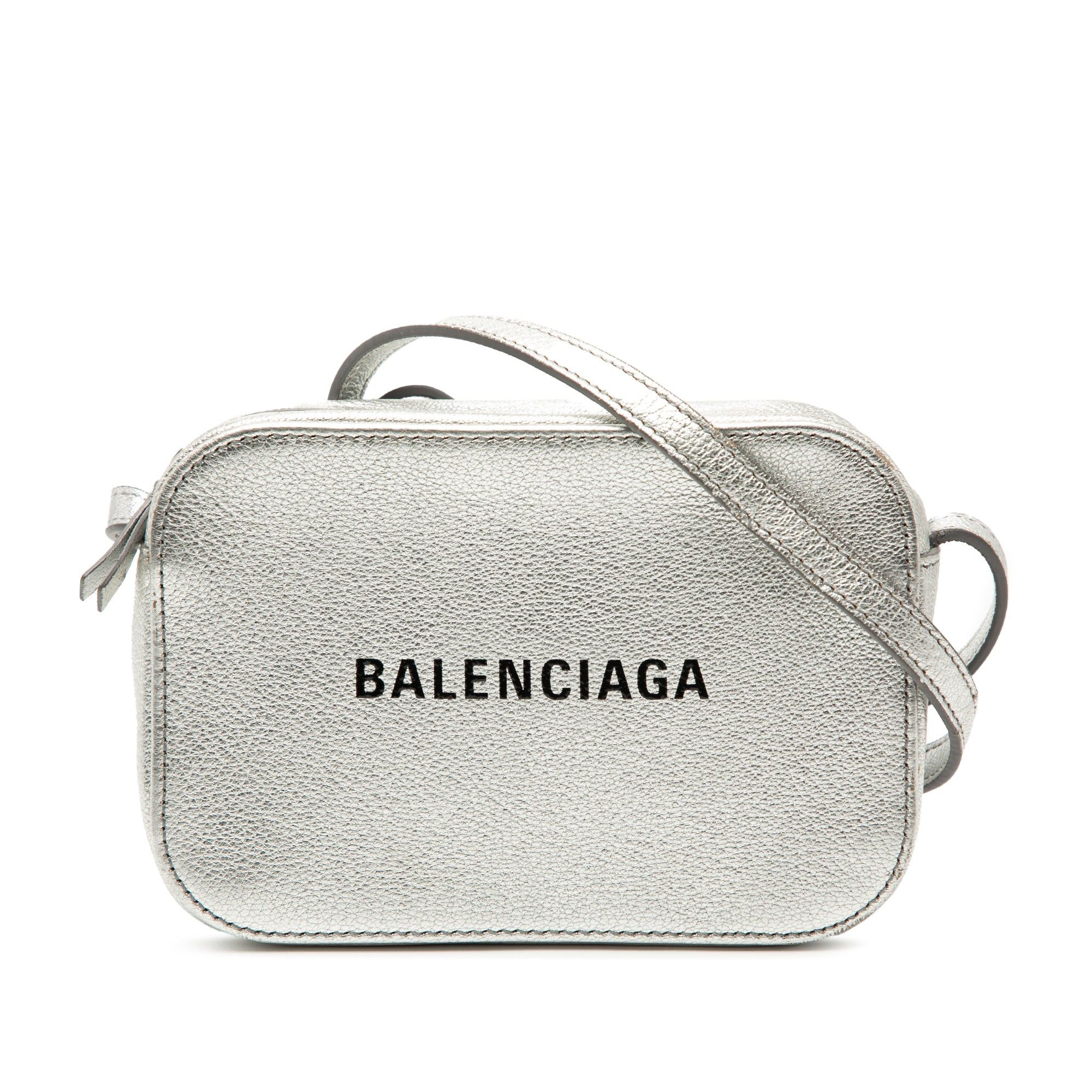 Balenciaga XS Metallic Leather Everyday Camera Bag Size ONE SIZE - 1 Thumbnail