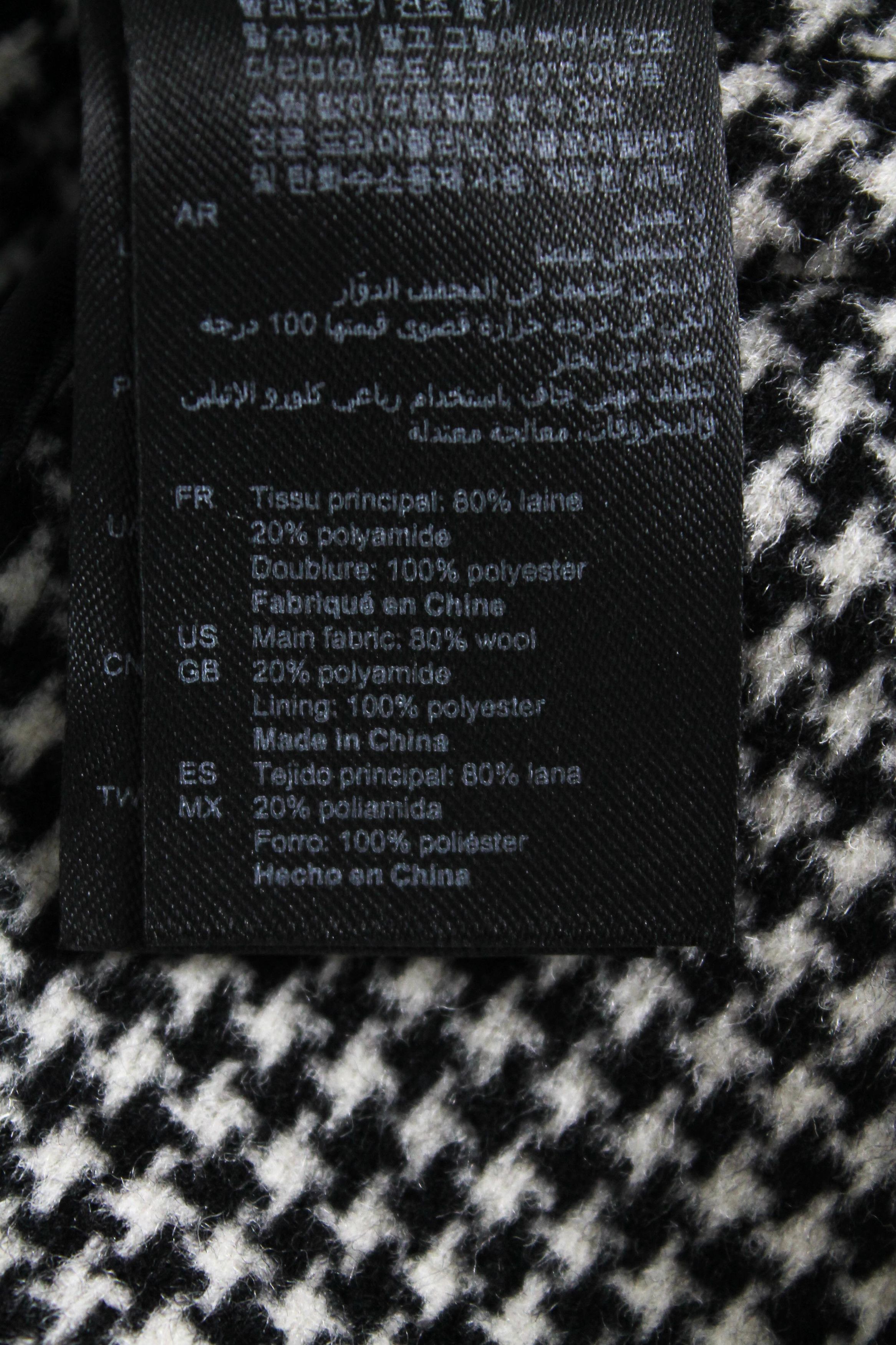 Sandro SANDRO Loumy Jacket Women's (EU) 34 Houndstooth Wool Blend Size XS / US 0-2 / IT 36-38 - 7 Thumbnail