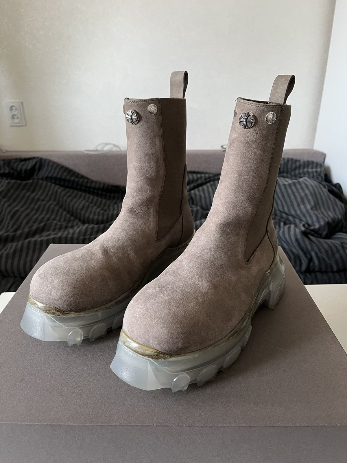 Rick Owens Rick Owens Dust Beatle Bozo Tractor Boots | Grailed