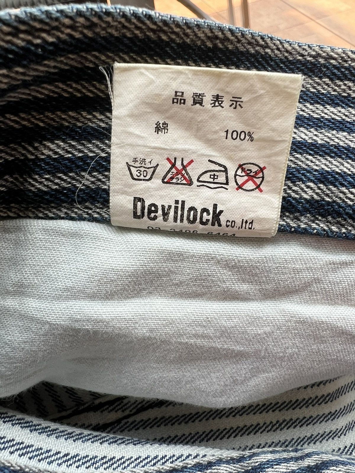 Devilock Vintage Devilock Japan Fade Striped Denim Pant Size US 30 / EU 46 - 23 Thumbnail