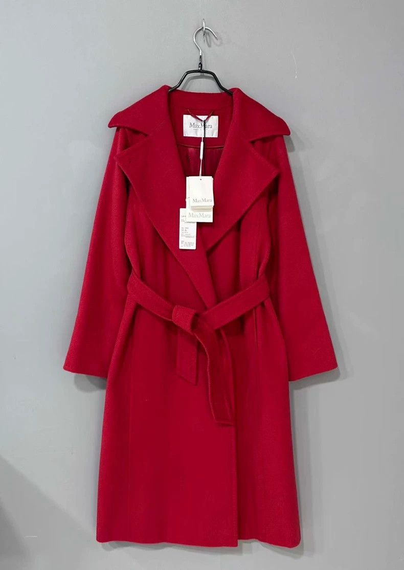 Max Mara Max Mara Red Long Coat Size XL / US 12-14 / IT 48-50 - 1 Thumbnail