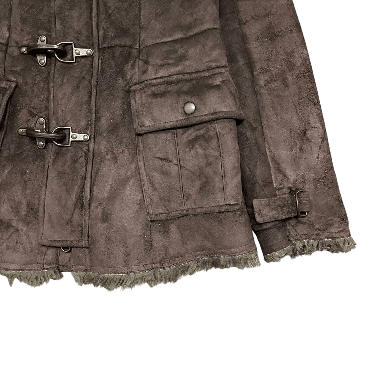 Japanese Brand Crazy Fur Egoist Hooded Coat Ifsixwasnine lgb style Size US S / EU 44-46 / 1 - 4 Thumbnail
