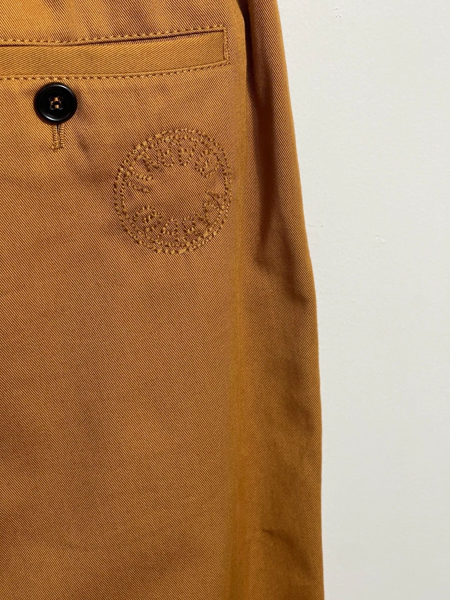 Marni Marni 46 Deep Camel Wide Leg Cotton Chino Size US 30 / EU 46 - 4 Thumbnail