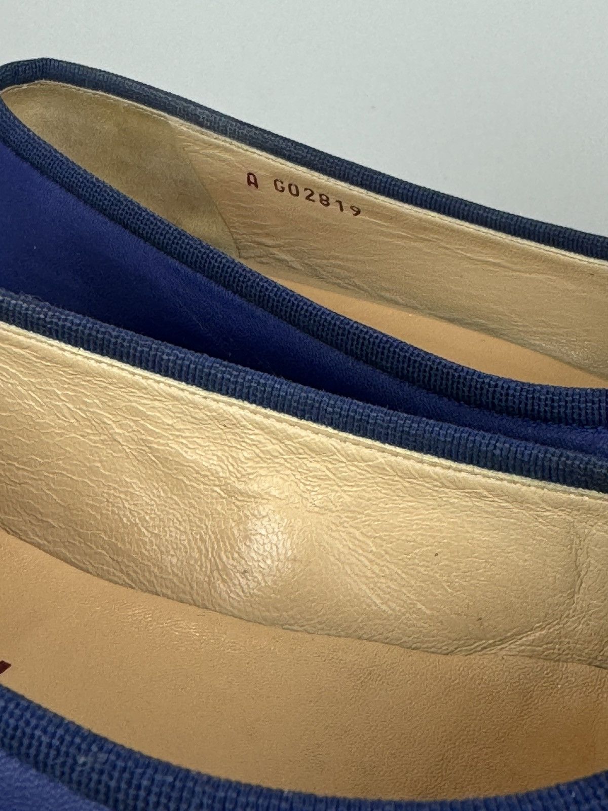 Chanel CHANEL NAVY BALLET FLATS Size US 6.5 / IT 36.5 - 6 Thumbnail