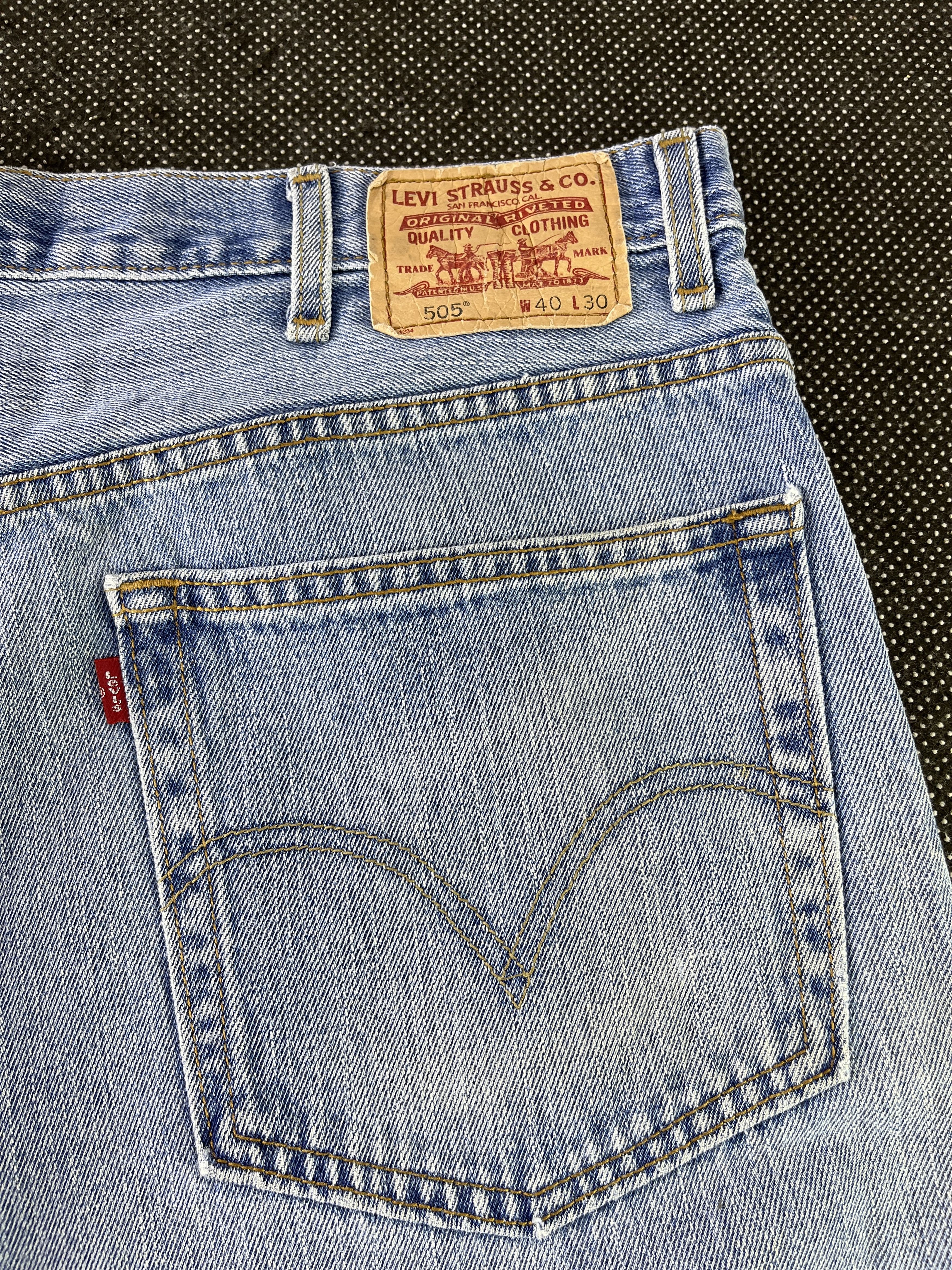 Levi's Vintage Levis 505 Regular Fit Jeans - J362 Size US 40 / EU 56 - 9 Thumbnail