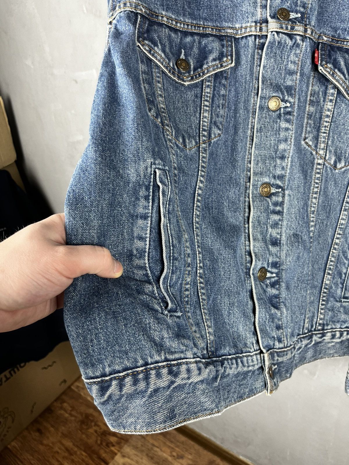 Levi's Levis denim jacket vintage 90s western style Size US XXL / EU 58 / 5 - 9 Thumbnail