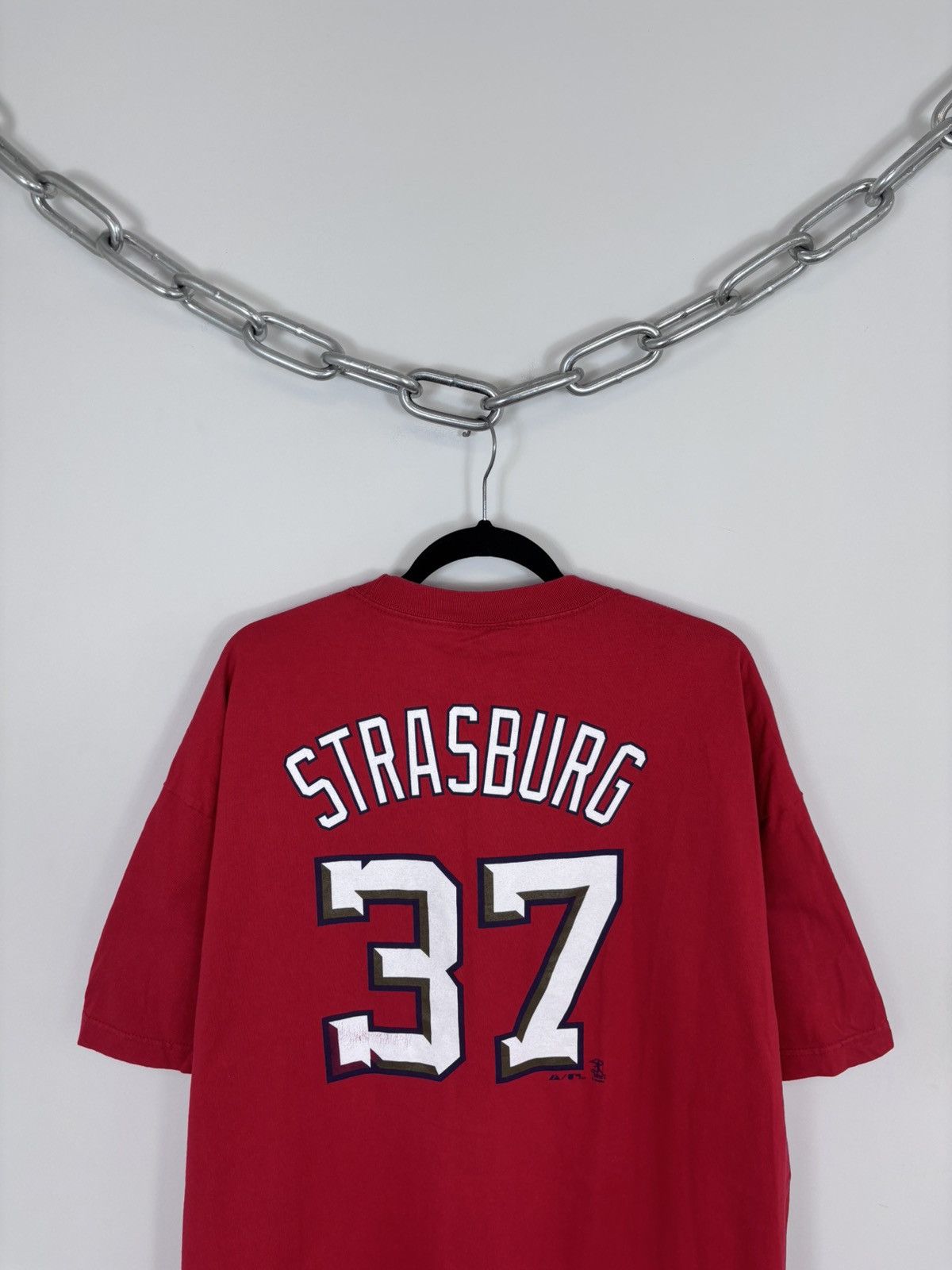 Majestic Majestic Washington Nationals Stephen Strasburg #37 MLB Tee Size US XXL / EU 58 / 5 - 11 Thumbnail