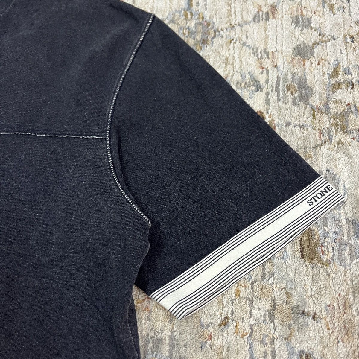 Stone Island × Vintage Vintage Stone Island Cut & Sewn S/S Tee Size US L / EU 52-54 / 3 - 4 Thumbnail